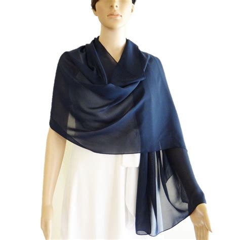 navy blue scarves and wraps.